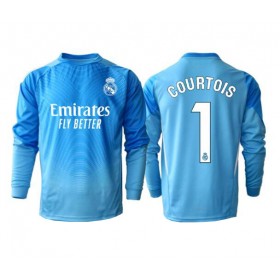 Pánské fotbalový oblečení Real Madrid Thibaut Courtois #1 Brankář Domácí košile 2025-26 Dlouhým Rukávem